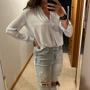 Light blue blouse